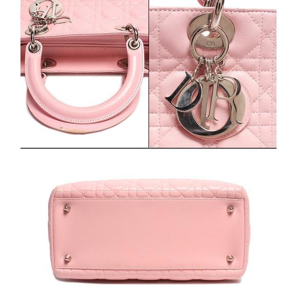 Christian Dior Lady Dior Cannage handbag leather - Picture 4 of 8